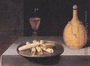 Le Dessert De Gaufrettes 1630s - Lubin Baugin