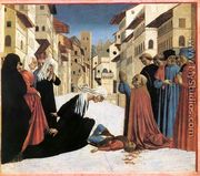 St Zenobius Performs a Miracle (predella 4) c. 1445 - Domenico Veneziano