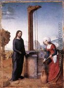 Christ And The Woman Of Samaria 1504 - Juan De Flandes