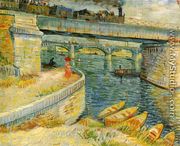 Bridges Across The Seine At Asnieres - Vincent Van Gogh