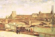 The Pont Du Carrousel And The Louvre - Vincent Van Gogh