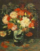 Vase With Carnations - Vincent Van Gogh