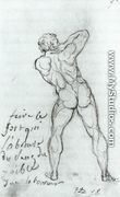 Study After Michelangelo 1790 - Jacques Louis David