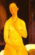 Seated Nude With Necklace - Amedeo Modigliani