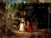 Rubens In His Garden With Helena Fourment - Peter Paul Rubens