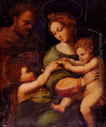 Holy Family With Saint John The Baptist - Raphael