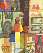 Dealer With Pitchers - August Macke