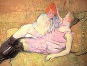 On The Sofa - Henri De Toulouse-Lautrec