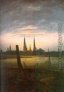 City at Moonrise 1817 - Caspar David Friedrich