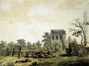 Landscape with Pavilion c. 1797 - Caspar David Friedrich