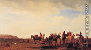 Indians Travelling Near Fort Laramie - Albert Bierstadt