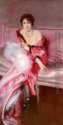 Portrait Of Madame Juillard In Red - Giovanni Boldini