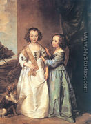 Portrait Of Philadelphia And Elisabeth Cary - Sir Anthony Van Dyck
