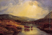 Abergavenny Bridge  Monmountshire  Clearing Up After A Showery Day - Joseph Mallord William Turner