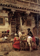 Craftsman Selling Cases By A Teak Wood Building  Ahmedabad - Edwin Lord Weeks