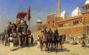 Great Mogul And His Court Returning From The Great Mosque At Delhi  India - Edwin Lord Weeks