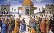 Christ Handing the Keys to St Peter 1481-82 - Pietro Vannucci Perugino