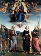 Madonna in Glory with the Child and Saints 1495-96 - Pietro Vannucci Perugino