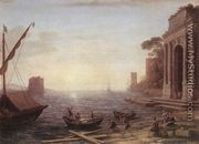 A Seaport at Sunrise 1674 - Claude Lorrain (Gellee)
