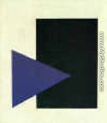 Suprematism (with Blue Triangle And Black Rectangle) - Kazimir Severinovich Malevich