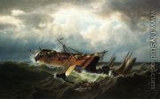 Shipwreck Off Nantucket (Wreck Off Nantucket After A Storm) - William Bradford