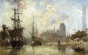 The Port Of Dordrecht - Johan Barthold Jongkind