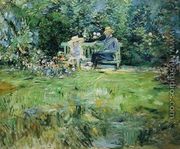 The Lesson In The Garden - Berthe Morisot