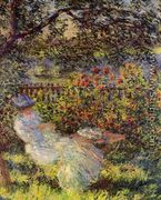 Alice Hoschede In The Garden - Claude Oscar Monet
