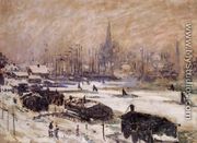 Amsterdam In The Snow - Claude Oscar Monet