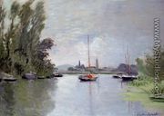 Argenteuil Seen From The Small Arm Of The Seine - Claude Oscar Monet