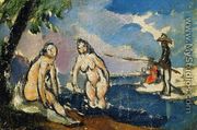Bathers And Fisherman With A Line - Paul Cezanne