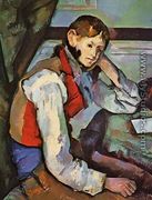 Boy In A Red Vest - Paul Cezanne