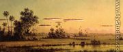Florida Sunset With Two Cows - Martin Johnson Heade