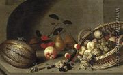Still-Life of Fruit 1634-35 - Ambrosius the Younger Bosschaert