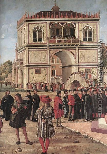 The Ambassadors Return to the English Court (detail) 1495-1500 - Vittore Carpaccio
