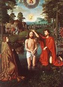 The Triptych of Jean Des Trompes (central panel depicting the baptism of Christ) 1505 - Gerard David
