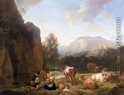 Italianate Landscape - Christian Wilhelm Ernst Dietrich