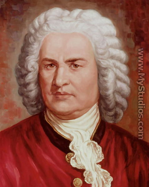 Portrait of Johann Sebastian Bach - Gustav Zerner