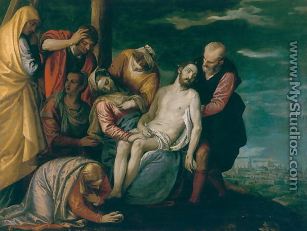 The Burial of Christ - Gian Battista Zelotti