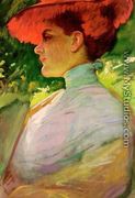 Lady with a Red Hat - Frank Duveneck