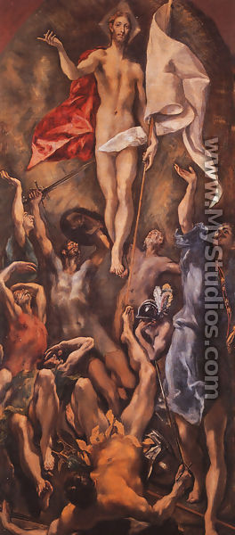 Resurrection, 1584-94 - El Greco (Domenikos Theotokopoulos)