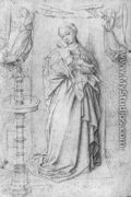 Copy drawing of Madonna by the Fountain - Jan Van Eyck