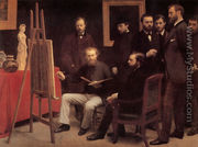 An Atelier in the Batignolles 1870 - Ignace Henri Jean Fantin-Latour