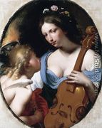 Personification of Music (St Cecilia) c. 1650 - Antonio Franchi