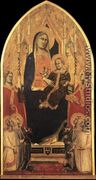 Madonna and Child Enthroned with Angels and Saints 1355 - Agnolo Gaddi