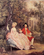 Conversation in a Park c. 1740 - Thomas Gainsborough