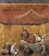 Legend of St Francis- 25. Dream of St Gregory 1300 - Giotto Di Bondone