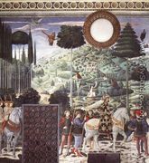 Procession of the Middle King (south wall) 1459-60 - Benozzo di Lese di Sandro Gozzoli