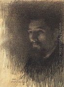 Portrait of the Painter Georges Seurat  1883 - Ernest Joseph Laurent