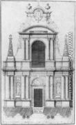 The Facade of the Church of the Feuillants, Paris  1660 - Jean I Marot